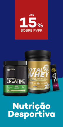 Nutri&ccedil;&atilde;o Desportiva com destaque promocional de at&eacute; 15% sobre pre&ccedil;o de Venda ao P&uacute;blico Recomendado